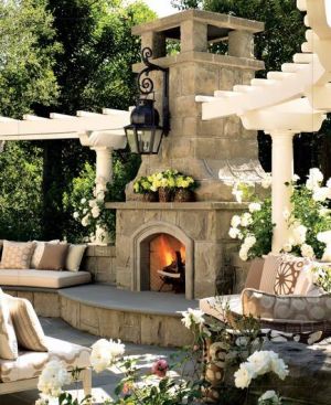 mylusciouslife - entertaining in your garden - ideas and pictures - outdoor fire pit chimney.jpg